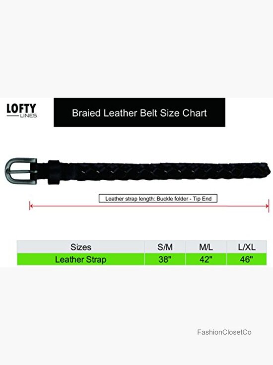 Full Grain Leather Hand Braided Skinny Belt - Adjustable